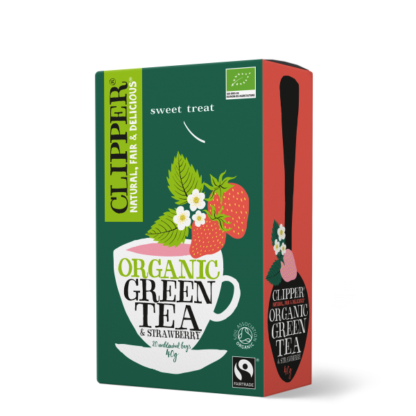 Organic Fairtrade Green Tea & Strawberry