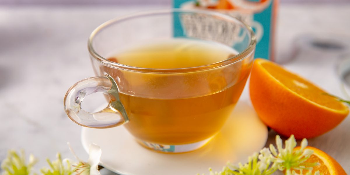Clipper organic white tea with orange