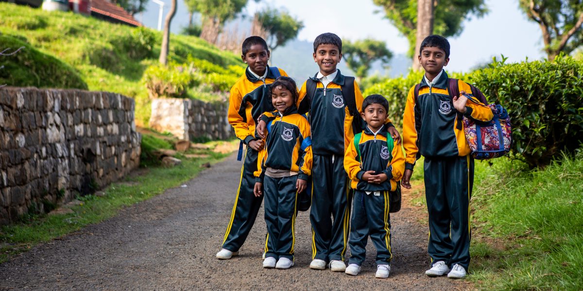 Pupils wearing Premium funded uniforms