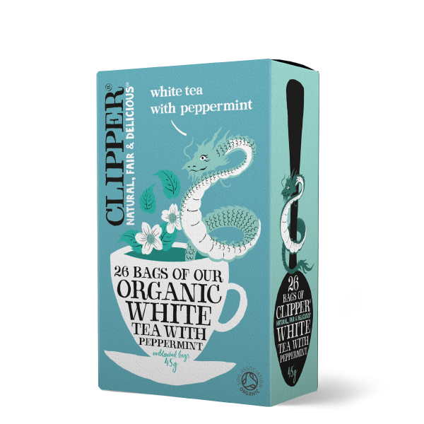 organic white tea with peppermint 26 bags