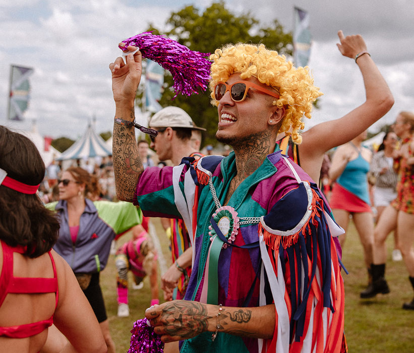 Image of person having fund at Audi presents Wilderness Festival